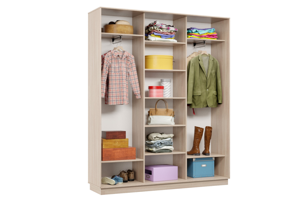 Шкафы-купе 3-х дверные, Шкаф-купе Премьер Лайт 27 (11;11;11) трехдверный