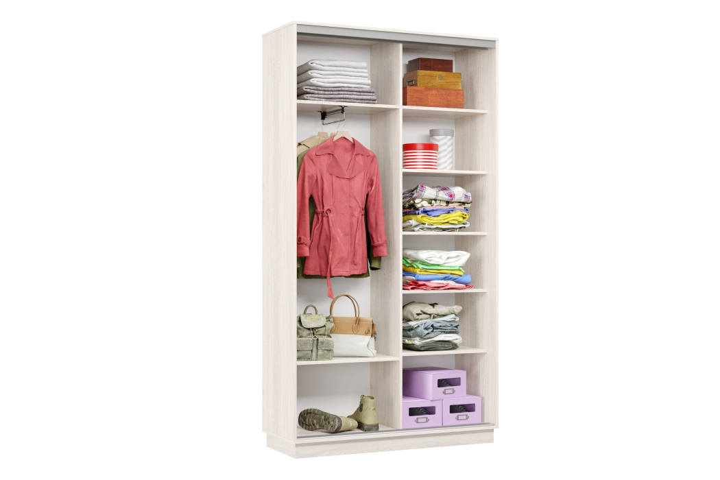 Шкафы-купе 2-х дверные, Шкаф-купе Премьер Лайт 03 Мини П-3159 двухдверный