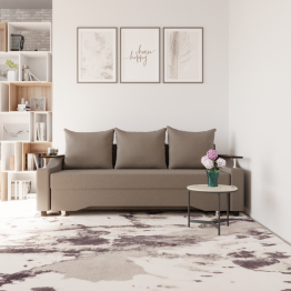 Прямой диван Квадро-1 ППУ, велюр