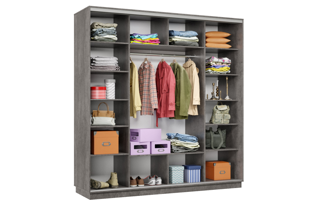 Шкафы-купе 3-х дверные, Шкаф-купе Премьер Лайт 36 (08;11;08) трехдверный