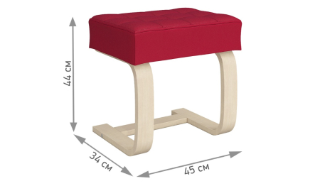 Банкетка Седия Натурал — красный