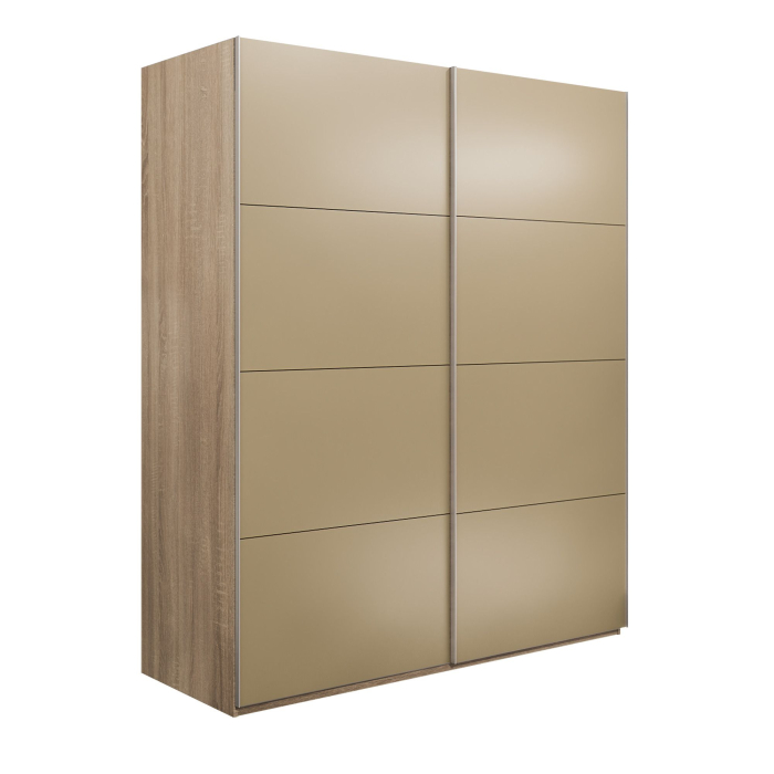 Шкафы-купе 2-х дверные, Шкаф-купе Эста 2-х дверный Стекла фисташка/Доводчик 160х66х240