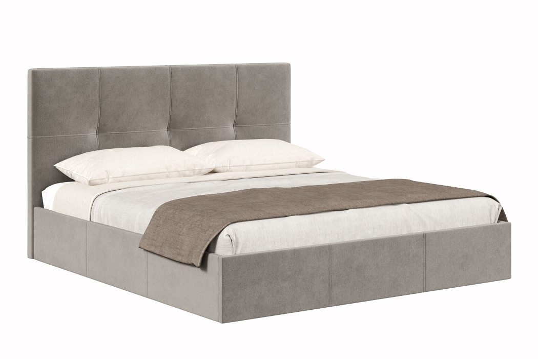 Мягкая кровать, Кровать Марсель 1800 с подъёмным механизмом, велюр