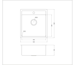 Мойка универсального монтажа OL-FUR114