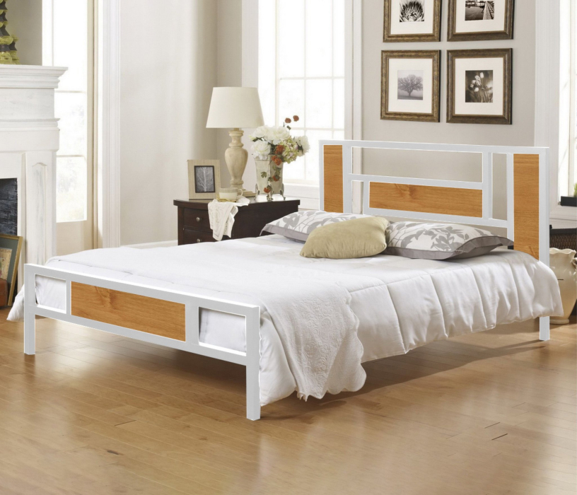 Кровати 140 см, Кровать в стиле лофт Бристоль 1.4