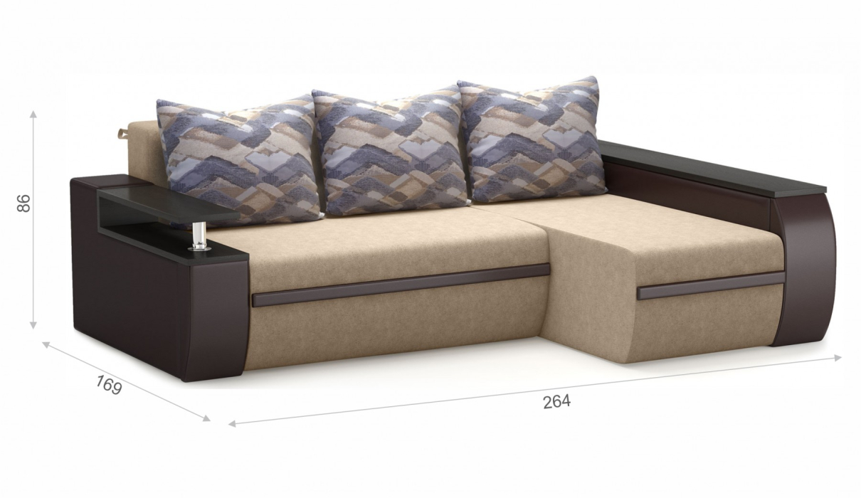 Диваны угловые, Атика NEW угол правый