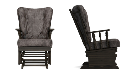 Кресло-качалка Джильо Дуб венге — темносерый