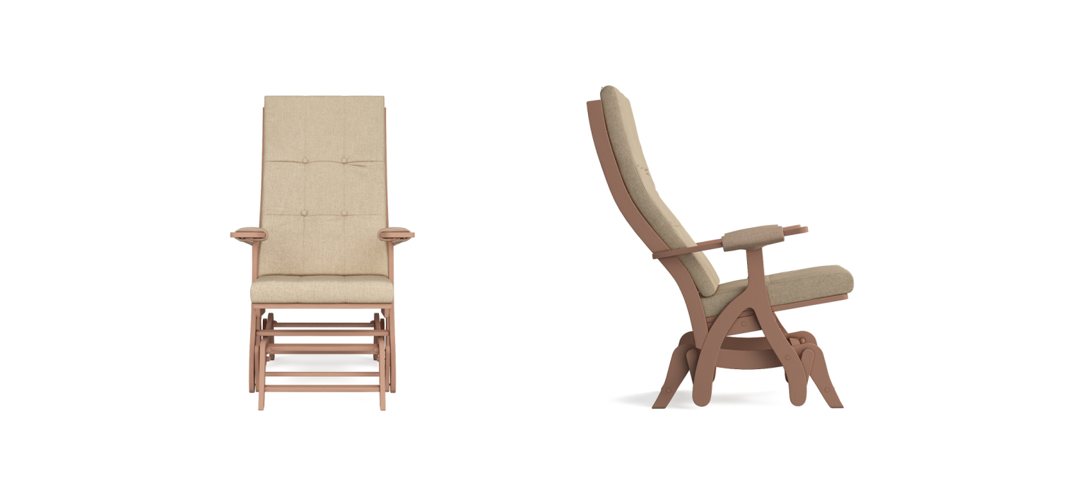 Кресла-качалки, Кресло-качалка Капрера Светлый орех — бежевый