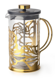 Поршневой чайник APOLLO genio "Cite Gold" 600 мл, стекло/металл