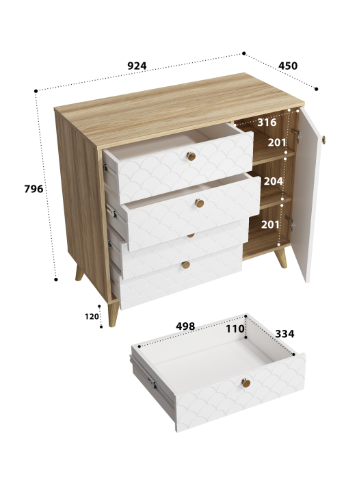 Комоды, Комод Велламо ВО-11