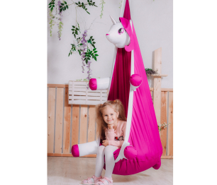 Подвесное кресло КОКОН -Игрушка Единорог