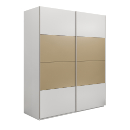 Шкаф-купе Эста 2-х дверный ДСП/Стекла фисташка/Доводчик 160х66х240