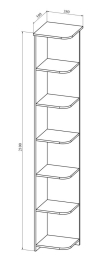 Стеллаж угловой Агата АТ-9