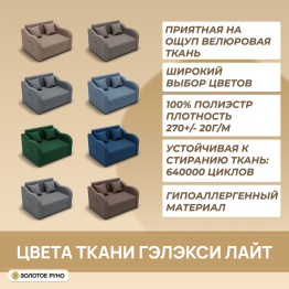 Прямой диван Бали ППУ, велюр