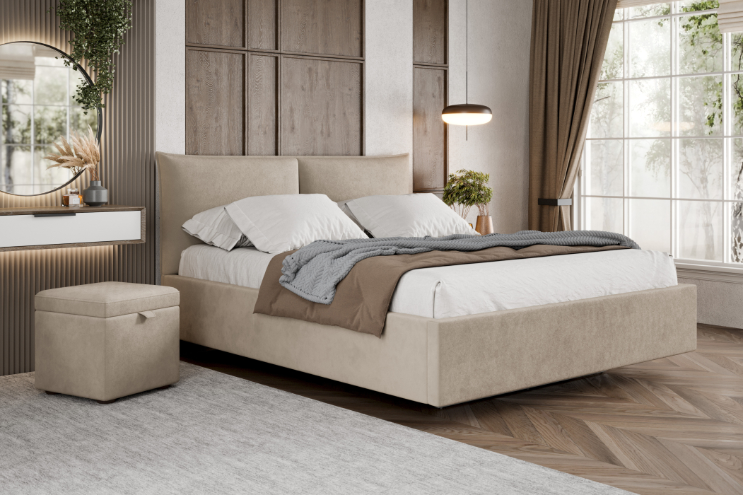 Мягкая кровать, Кровать Премьера 1600 с подъёмным механизмом