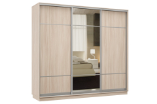 Шкафы-купе, Шкаф-купе Премьер Лайт 59 (08;11;08) трехдверный