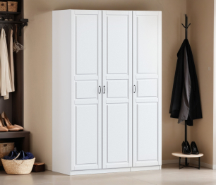 Шкаф трехдверный Макс 1500 мм, вариант №1 (ЛДСП/МДФ)