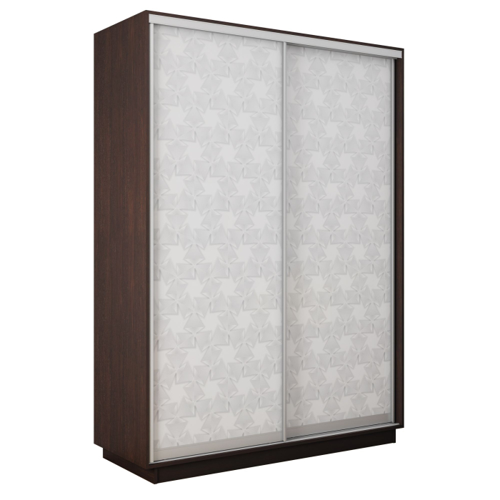 Шкафы-купе 2-х дверные, Шкаф-купе Экспресс 2-х дверный Фотопечать Калейдоскоп Стекла 140х45х240