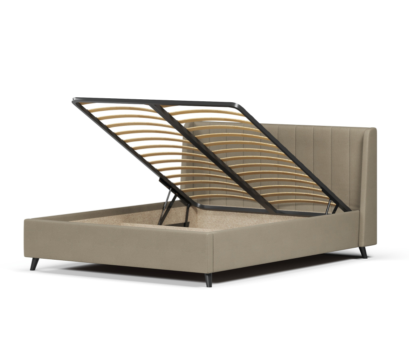 Мягкая кровать, Кровать Милла 160, велюр