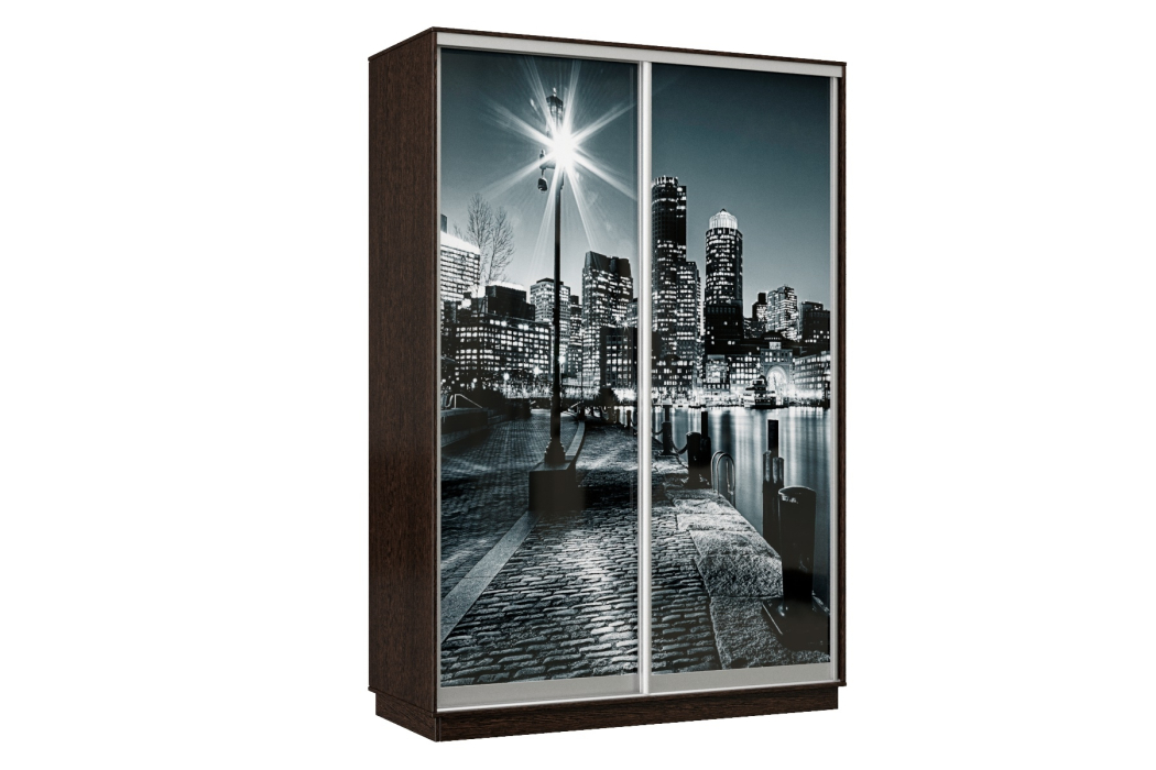 Шкафы-купе, Шкаф-купе Премьер Лайт 04 Ф-1356 двухдверный