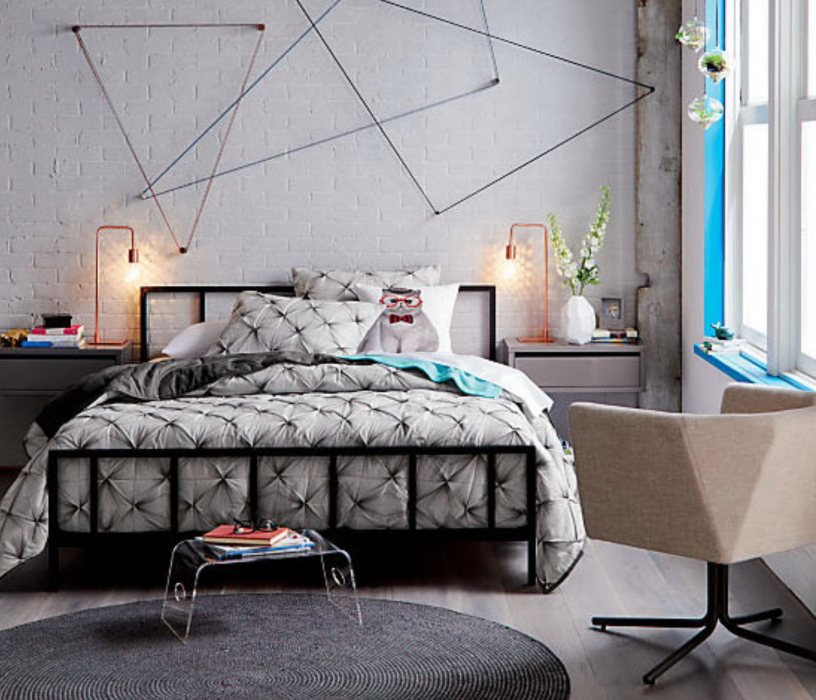 Кровати 160 см, Кровать в стиле лофт Денвер 1.6