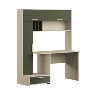 Прямые компьютерные столы, Стол письменный Лайт 03.243 Н, сатин, дымчатый зеленый