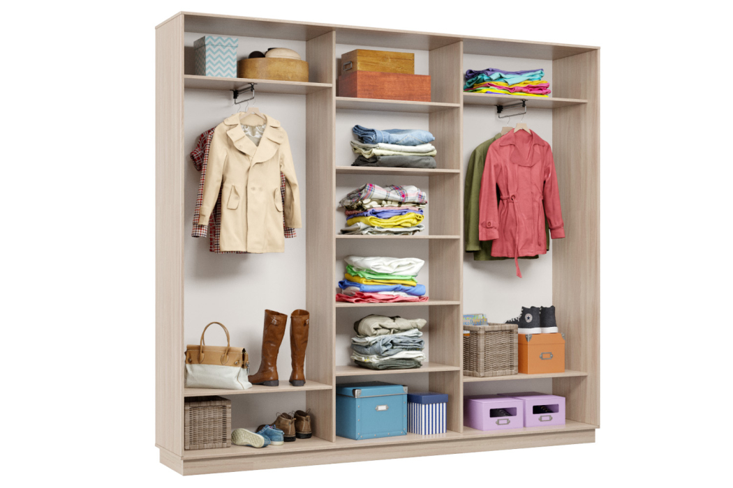 Шкафы-купе 3-х дверные, Шкаф-купе Премьер Лайт 53 (08;11;08) трехдверный