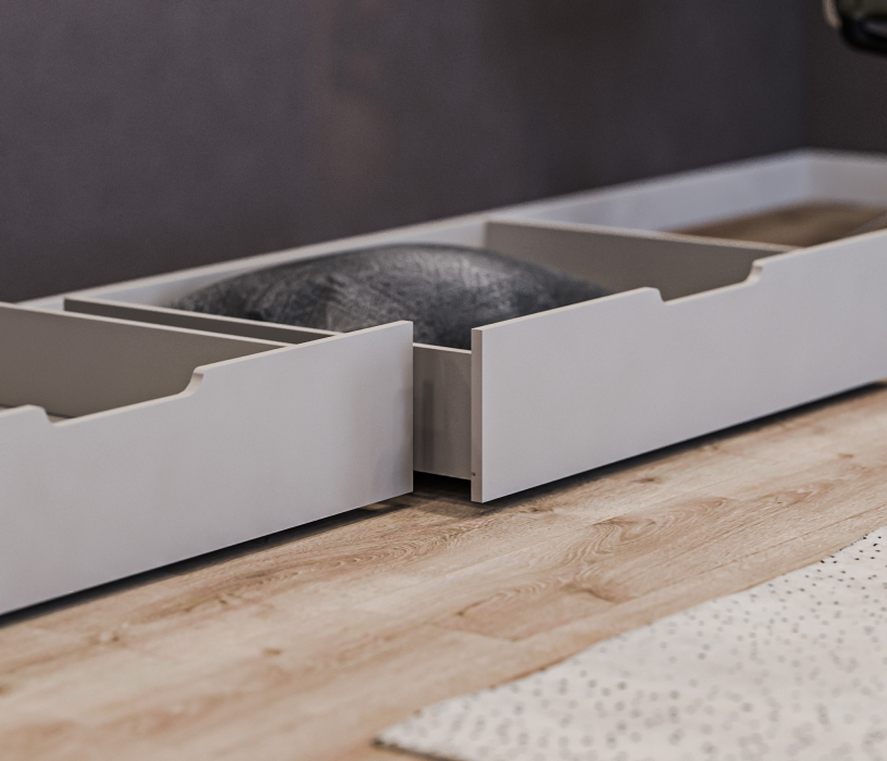 Милан, Ящик для кровати Милан СБ-3298 Серый