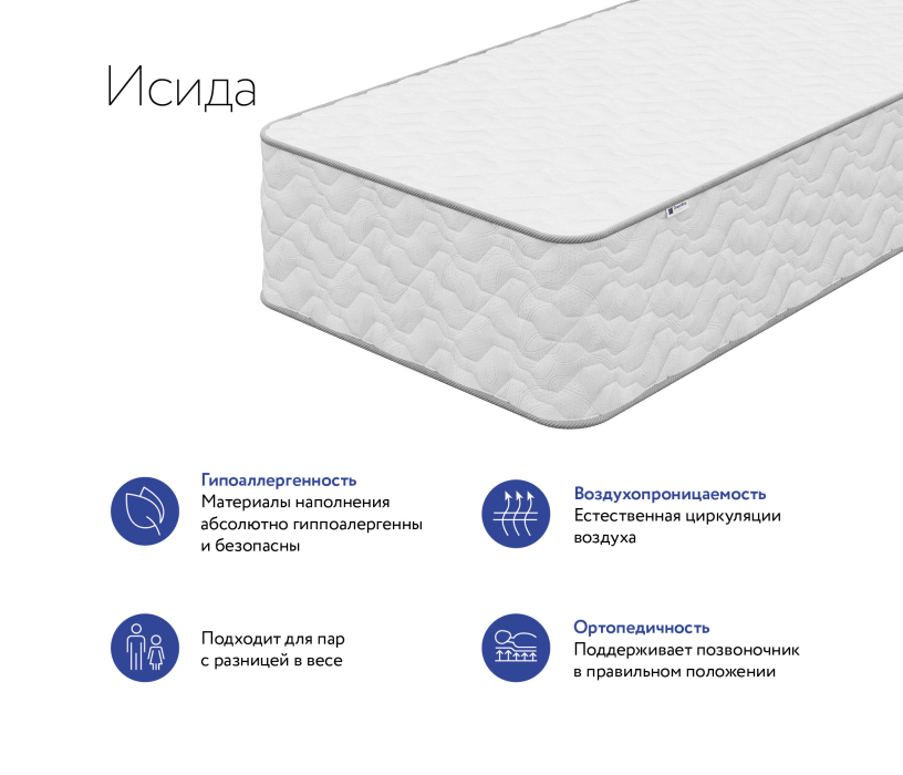 Другие размеры, Матрас DreamLine Исида 1800x1900