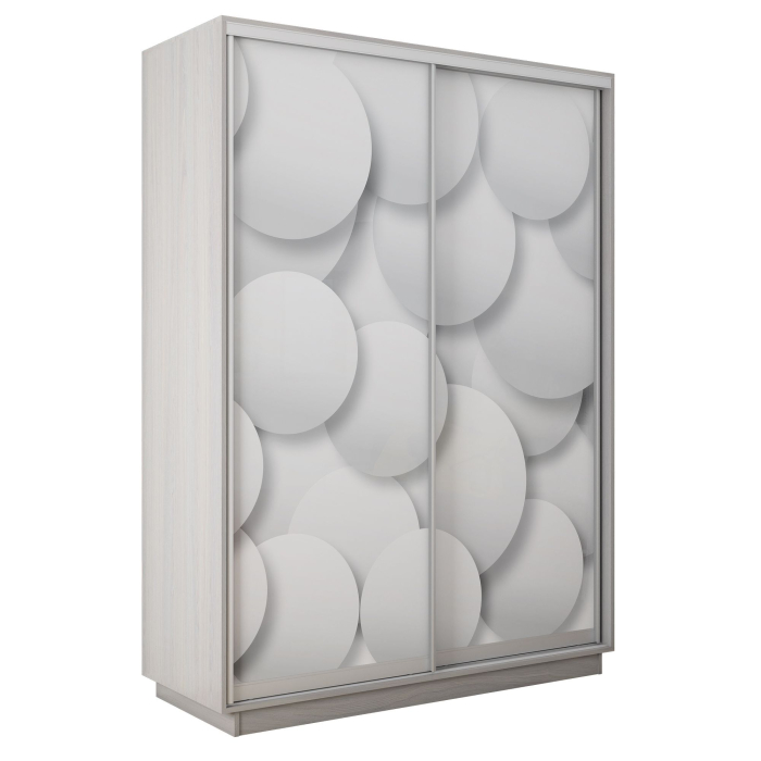 Шкафы-купе 2-х дверные, Шкаф-купе Экспресс 2-х дверный Фотопечать Шары Стекла 140х45х220
