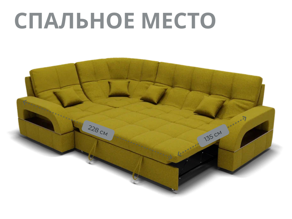 Диваны угловые в гостиную, Модульный диван Майами-3,микровелюр,антивандальная и водостойкая ткань,венеция