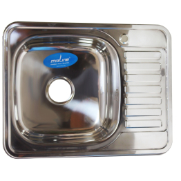 Мойка врез 50х65 (0,6) лев, с сифоном