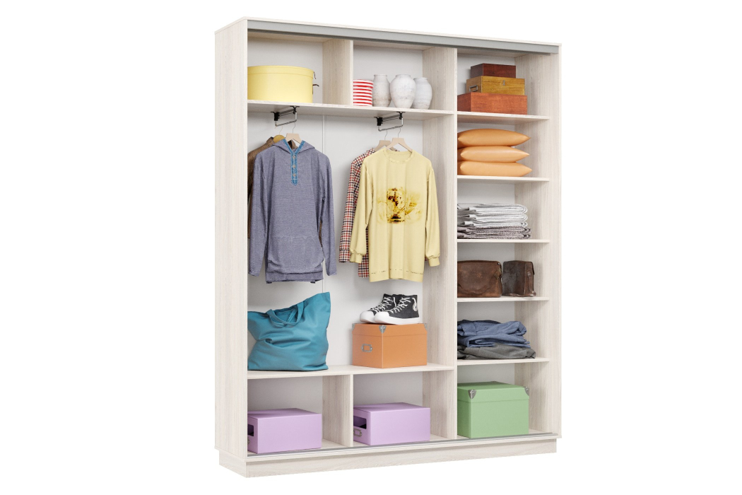 Шкафы-купе 3-х дверные, Шкаф-купе Премьер Лайт 23 (05;05;05) трехдверный