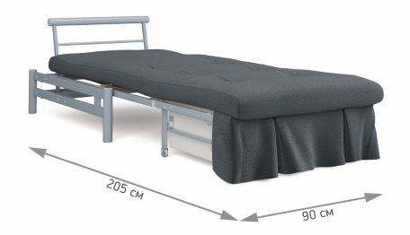 Кресло-кровать Роджер серый