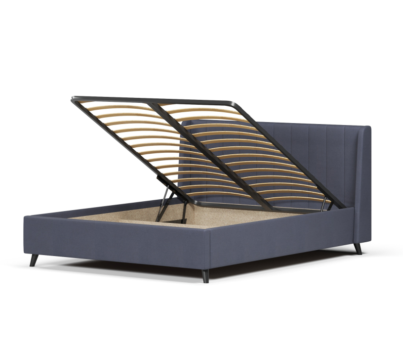 Мягкая кровать, Кровать Милла 140, велюр