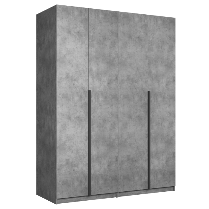 Шкафы распашные, Шкаф складной Е1 Локер ("Гармошка") 162х52.5х220 см,с двумя комплектами полок и модулем