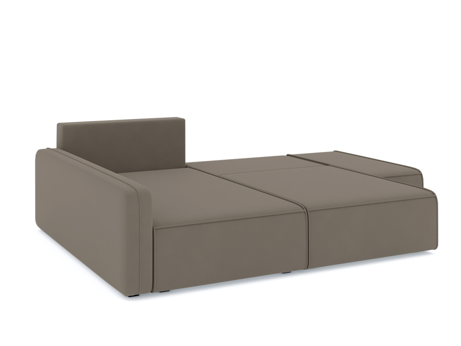 Диваны угловые в гостиную, Диван-кровать угловой Портленд еврокнижка НПБ, велюр