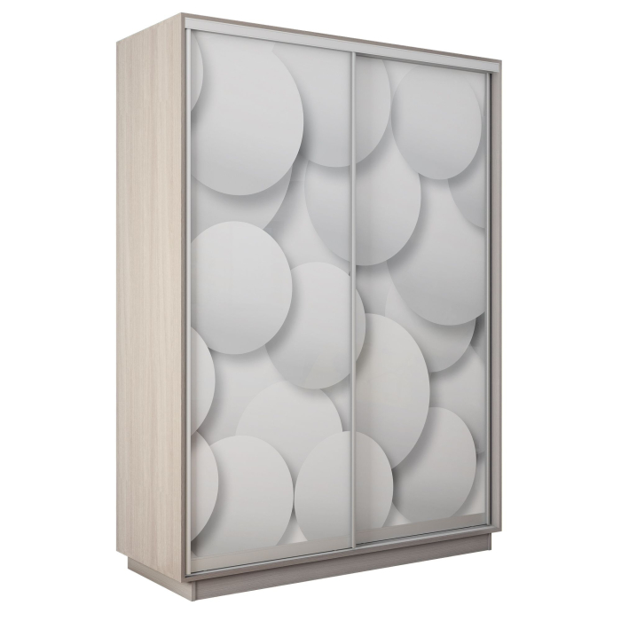 Шкафы-купе 2-х дверные, Шкаф-купе Экспресс 2-х дверный Фотопечать Шары Стекла 140х45х240
