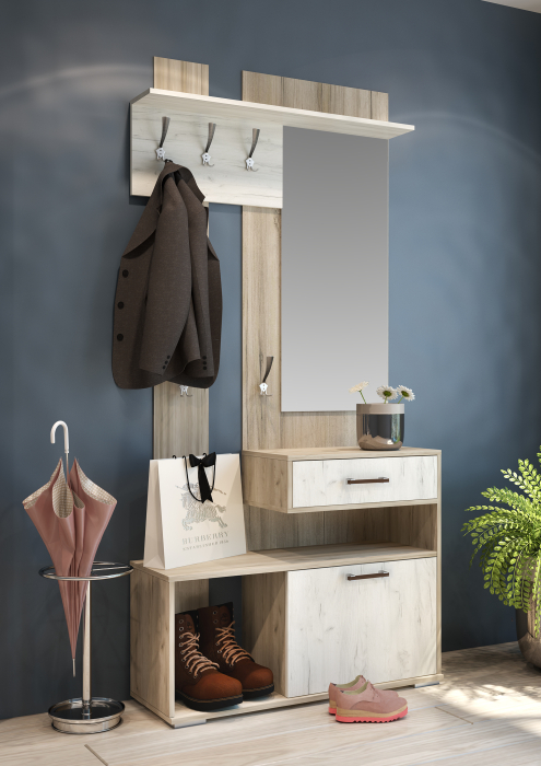 Прихожие, Прихожая Смарт - 2 (кантер / сонома)