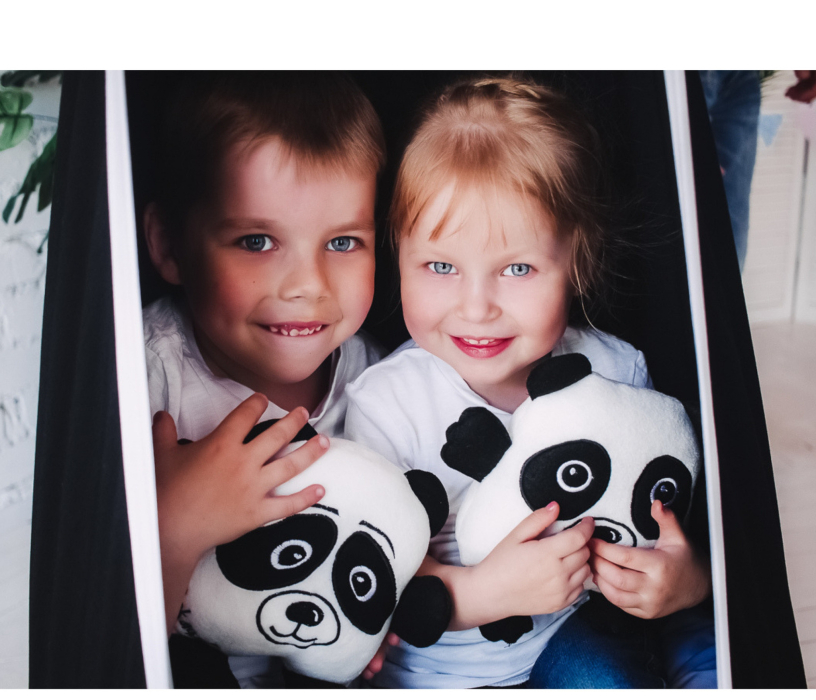 Подвесные кресла, Подвесное кресло КОКОН -Игрушка Панда