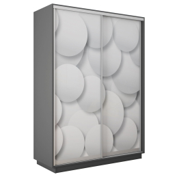 Шкаф-купе Экспресс 2-х дверный Фотопечать Шары Стекла 160х45х240