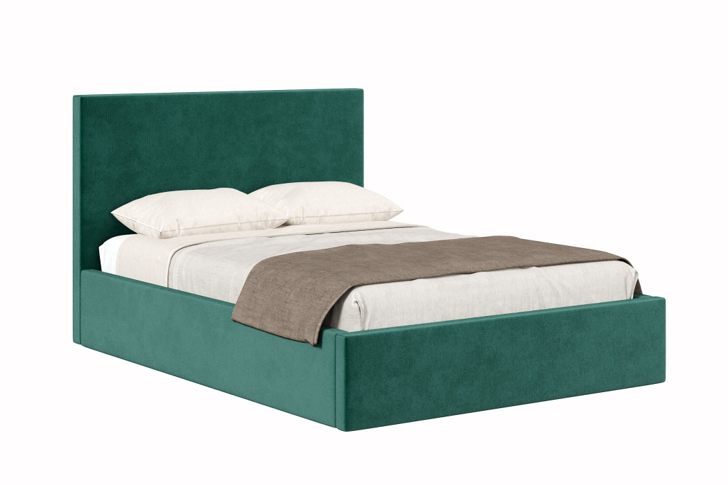 Мягкая кровать, Кровать Парма 1200, велюр