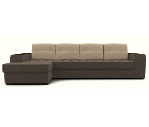 Угловой диван ЭДИНБУРГ Д3 с оттоманкой левый шенилл