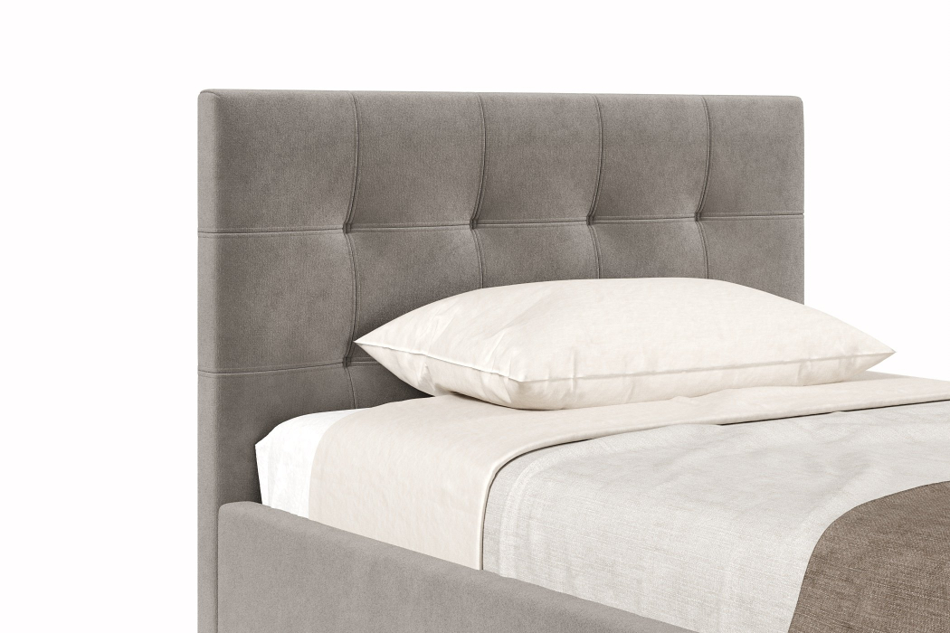 Мягкая кровать, Кровать Турин 1200, велюр